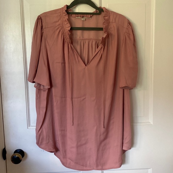 Loft Mauve Flutter Sleeve NWT XL - Picture 1 of 6